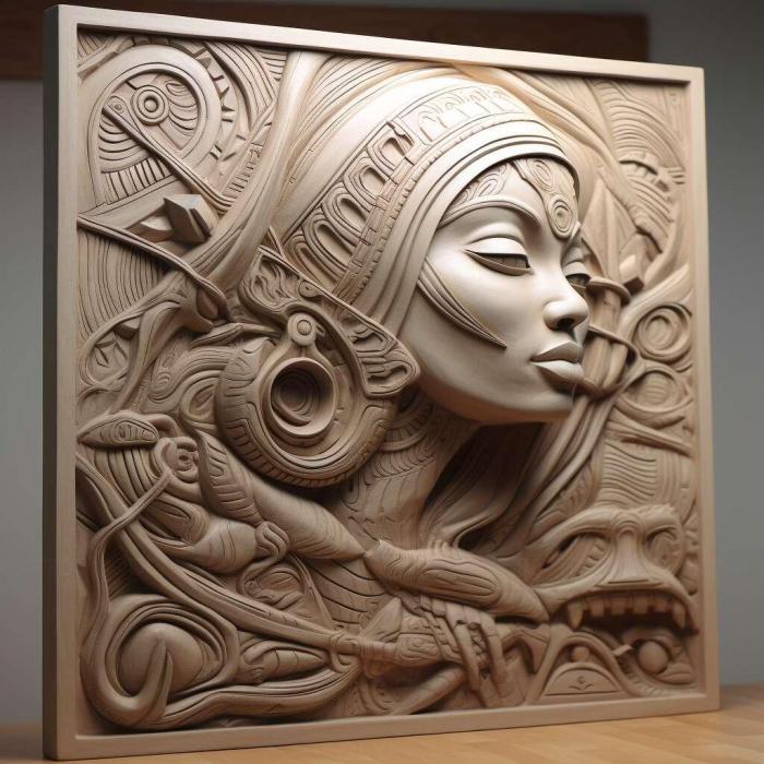 نموذج ثلاثي الأبعاد لآلة CNC 3D Art 